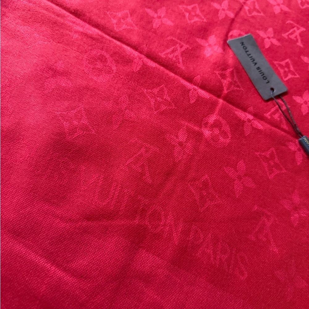 NWT deep red shawl wrap Pashmina throw.